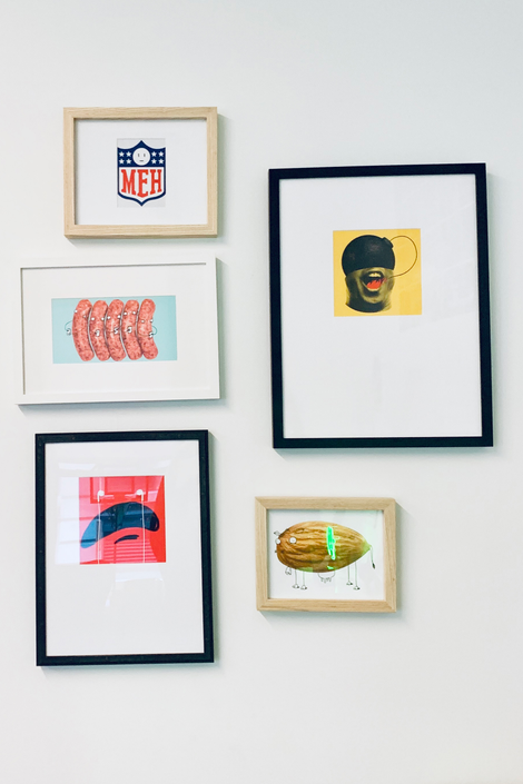 Our office gallery wall.